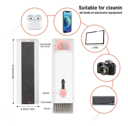 🧽✨ Kit Multiuso 7 en 1 – Limpia tu celular, teclado y audífonos al instante