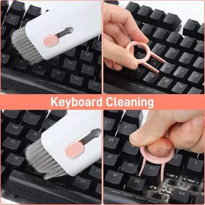 🧽✨ Kit Multiuso 7 en 1 – Limpia tu celular, teclado y audífonos al instante