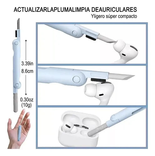 🧽✨ Kit Multiuso 7 en 1 – Limpia tu celular, teclado y audífonos al instante