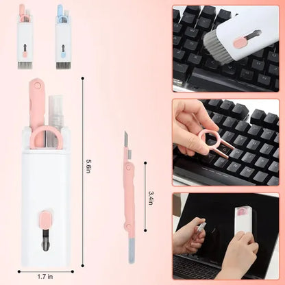 🧽✨ Kit Multiuso 7 en 1 – Limpia tu celular, teclado y audífonos al instante