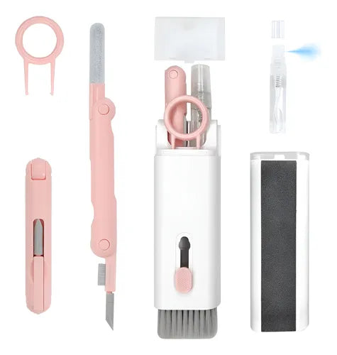 🧽✨ Kit Multiuso 7 en 1 – Limpia tu celular, teclado y audífonos al instante