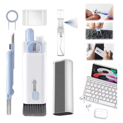 🧽✨ Kit Multiuso 7 en 1 – Limpia tu celular, teclado y audífonos al instante